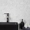Apollo Tile Sample of 1" Honed Carrara Hexagon  11.2"x11.7" Marble Mosaic Tile APLKB99G02HGEC26 Sample - alternate 1